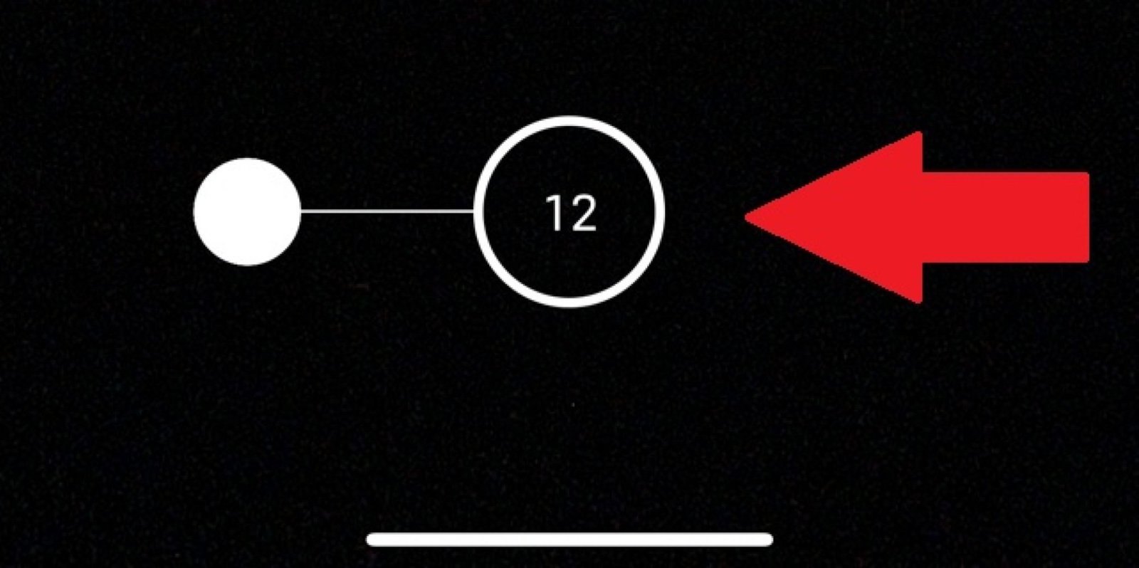 arrow pointing to the shutter button you need to swipe left to activate Burst mode