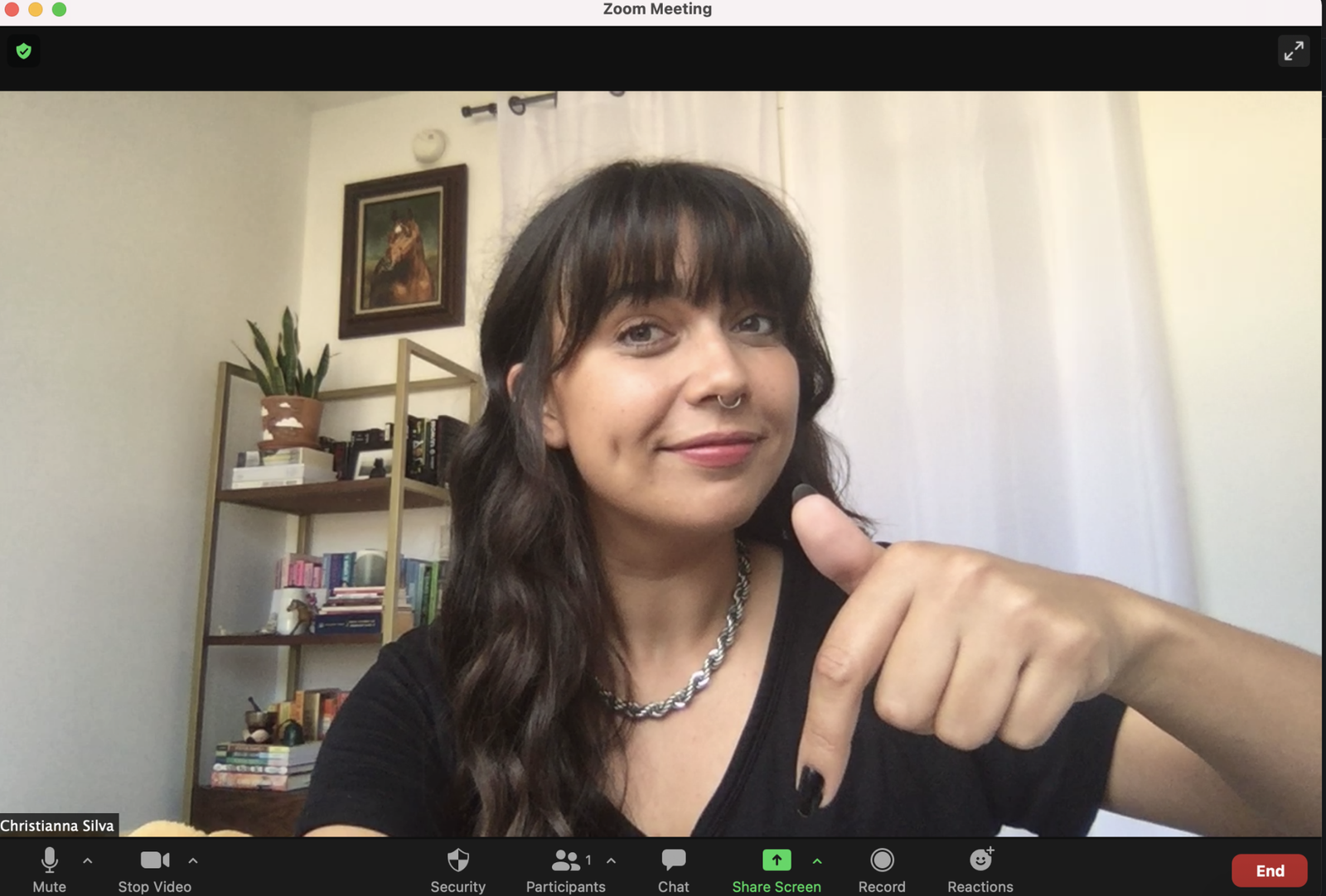 Click "Share Screen"